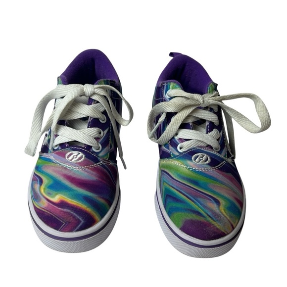 Heelys Pro 20 Prints Sneakers youth SZ 2 Purple Galaxy Multicolor tie dye child - Picture 4 of 12